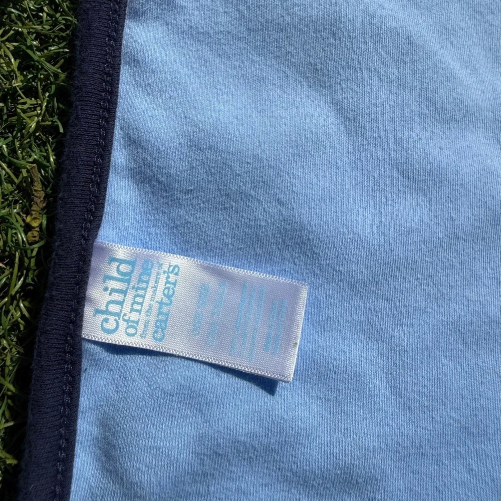 Vtg Child of Mine by Carters Little Champ Sports Baby Blanket Cotton‎ Bear 28x26
